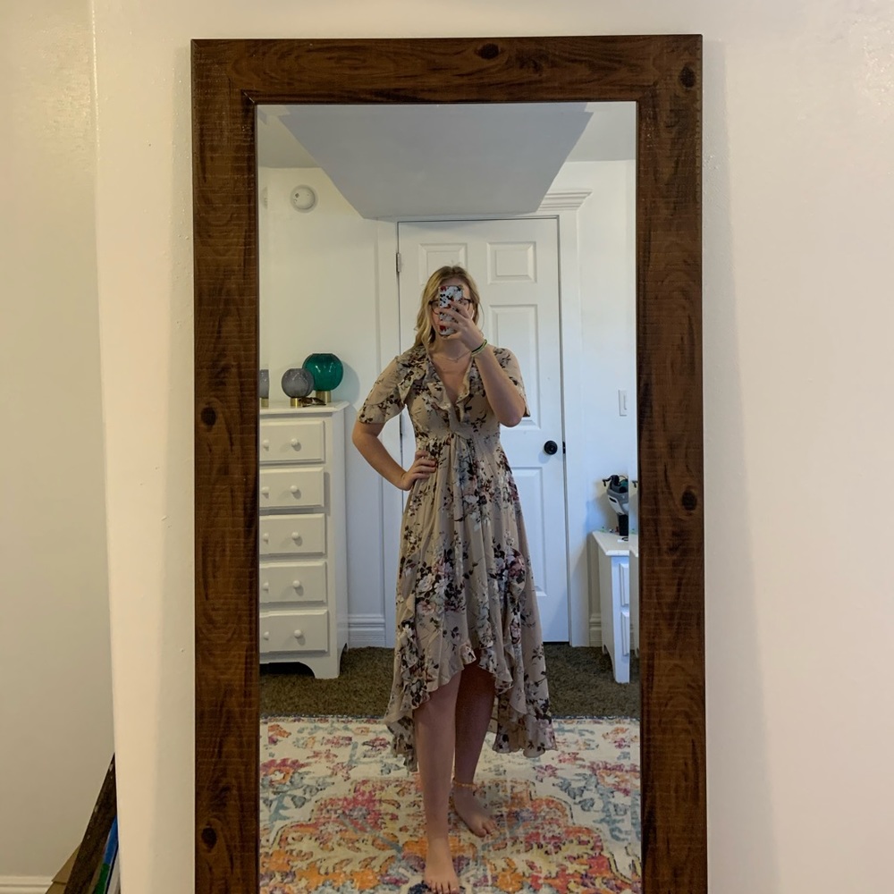 Floral high low dress